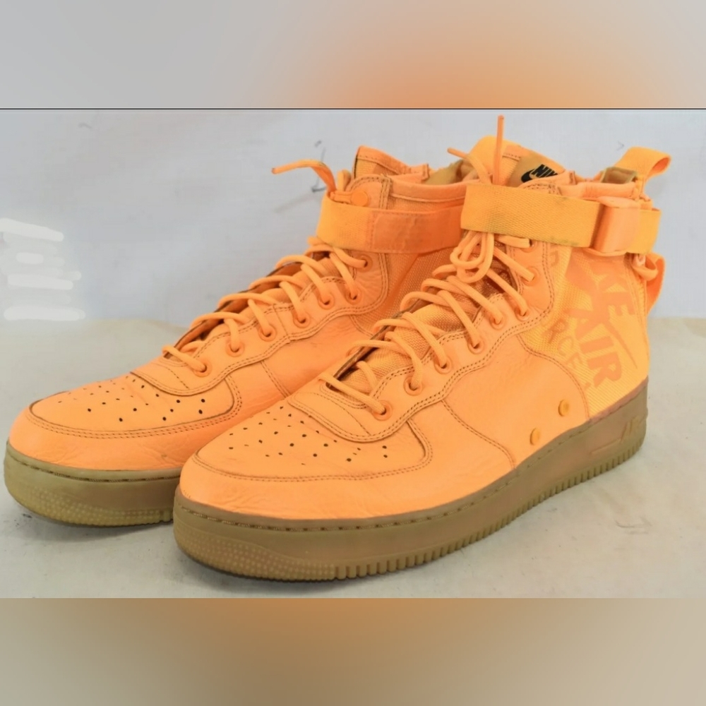 Nike Air Force 1 Mid 'OBJ' Laser Orange Men's Sneakers Tennis Shoes Size 13
